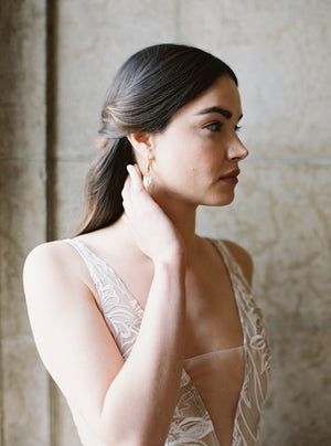HARPER | Baroque Pearl Hoop Earrings - Noon on the Moon
