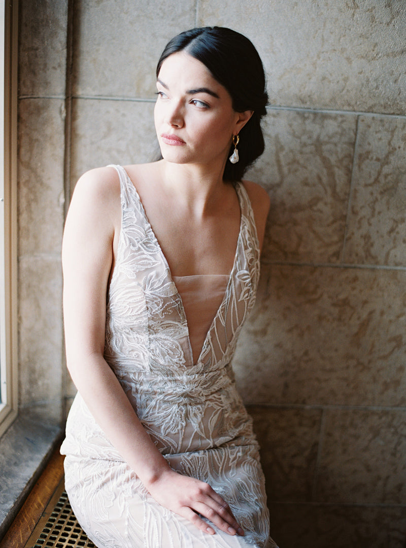 HARPER | Baroque Pearl Hoop Earrings - Noon on the Moon