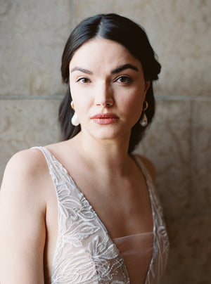 HARPER | Baroque Pearl Hoop Earrings - Noon on the Moon