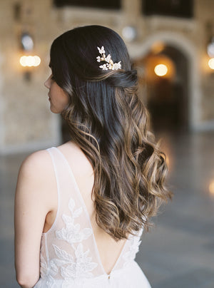 HITOMI | Butterfly Bridal Headpiece - Noon on the Moon