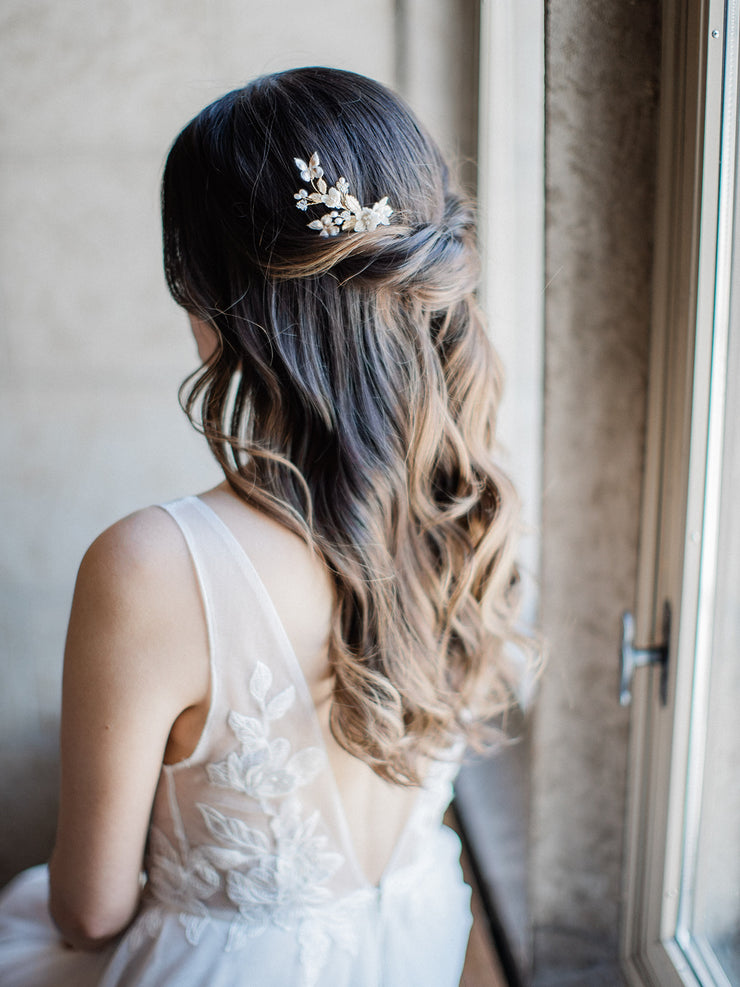 HITOMI | Butterfly Bridal Headpiece - Noon on the Moon