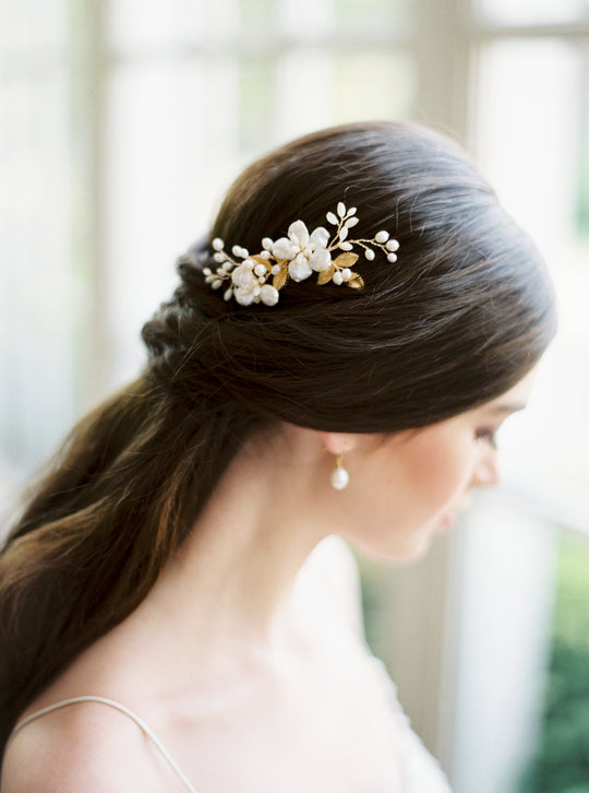 ILSE | Floral Bridal Comb - Noon on the Moon