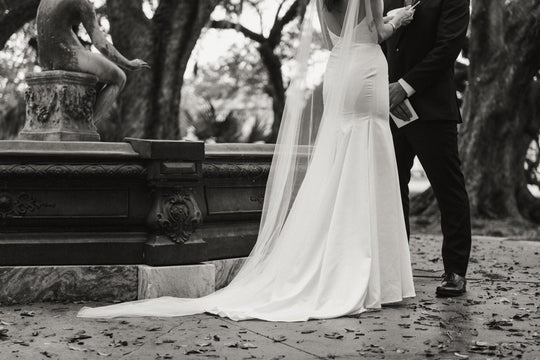 JANNA | Draped Bridal Cape - Noon on the Moon