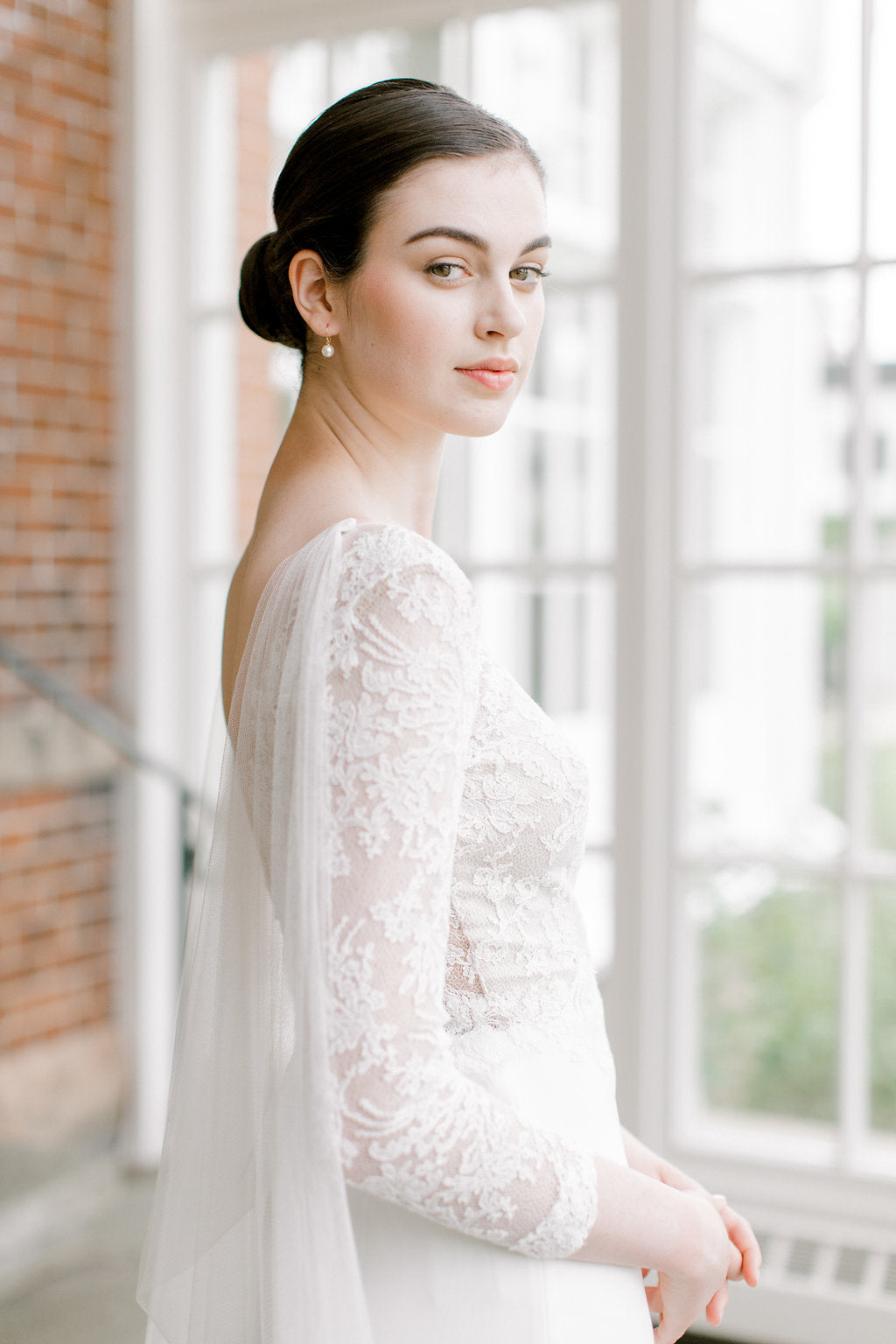 JANNA | Draped Bridal Cape - Noon on the Moon