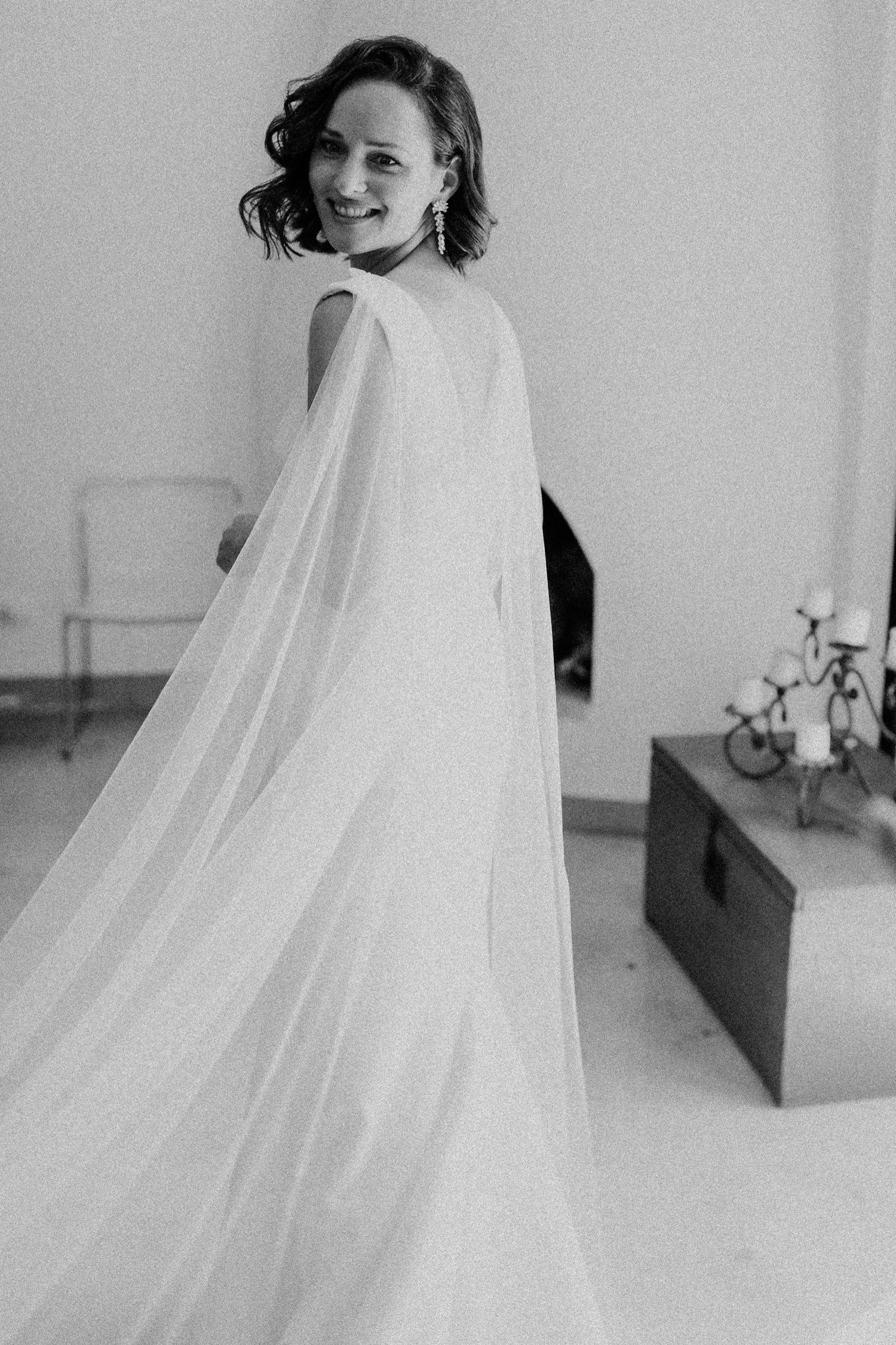 Vintage store bridal cape