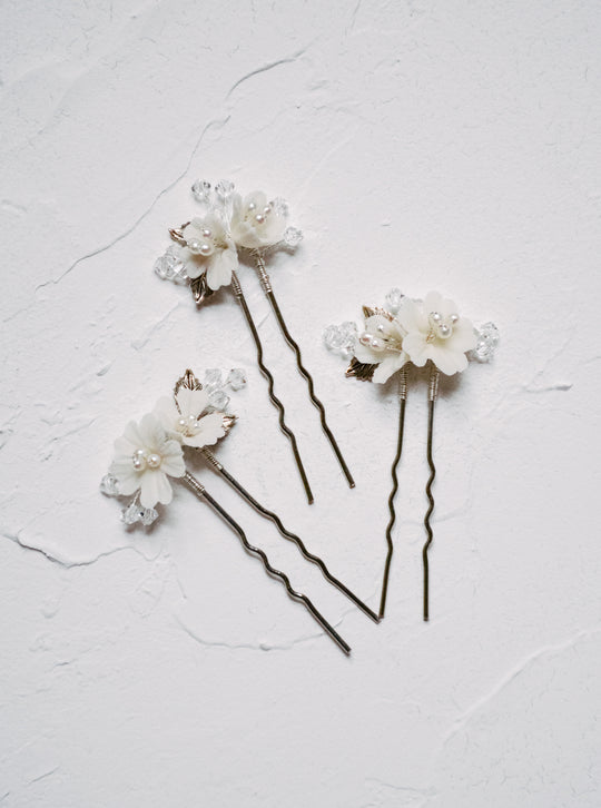 LACI | Floral Wedding Hair Pins - Noon on the Moon