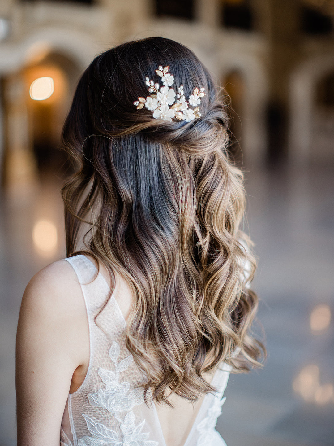 MAYLEE floral bridal headpiece