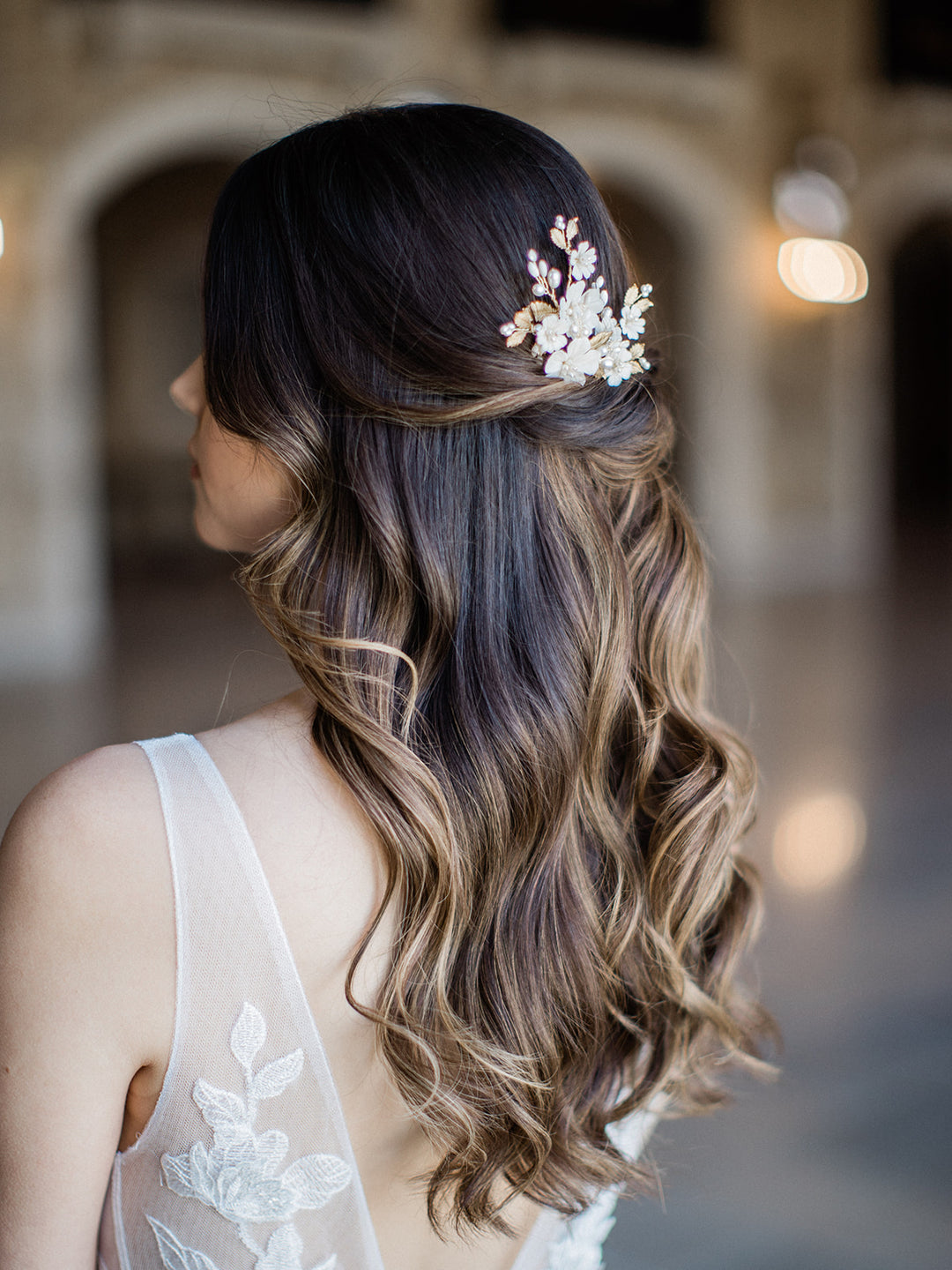 MAYLEE floral bridal headpiece