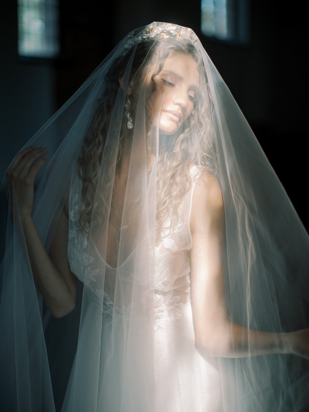 MIRAGE sheer drop veil