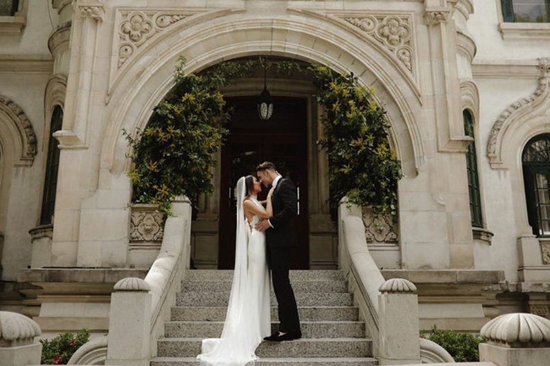 NATHALIE | French Silk Wedding Veil