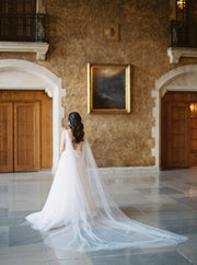 wide wedding cape 