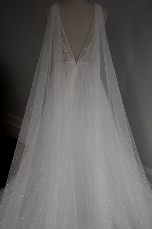 sparkling tulle bridal wings