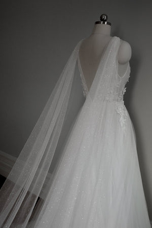 sparkling tulle bridal wings