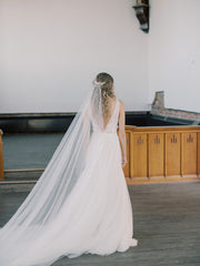 SALOME sheer bridal veil