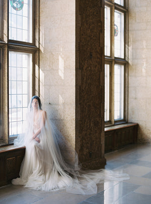 cathedral blusher veil