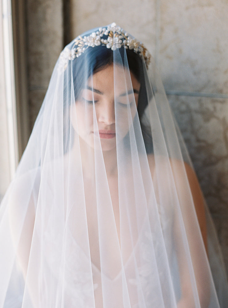 SOPHIA sheer blusher veil