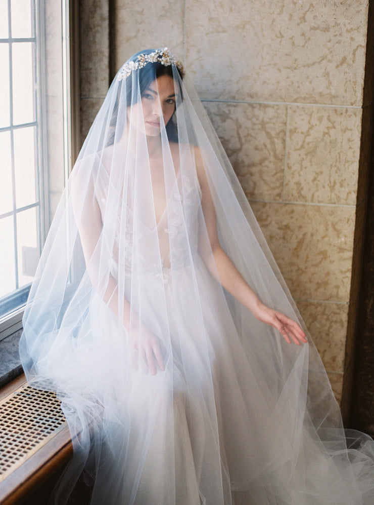 SOPHIA sheer blusher veil