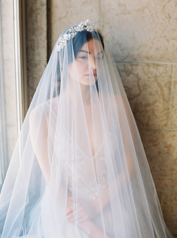 SOPHIA sheer blusher veil