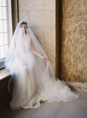 SOPHIA sheer blusher veil