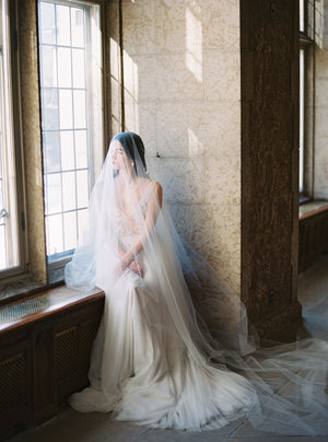 SOPHIA sheer blusher veil