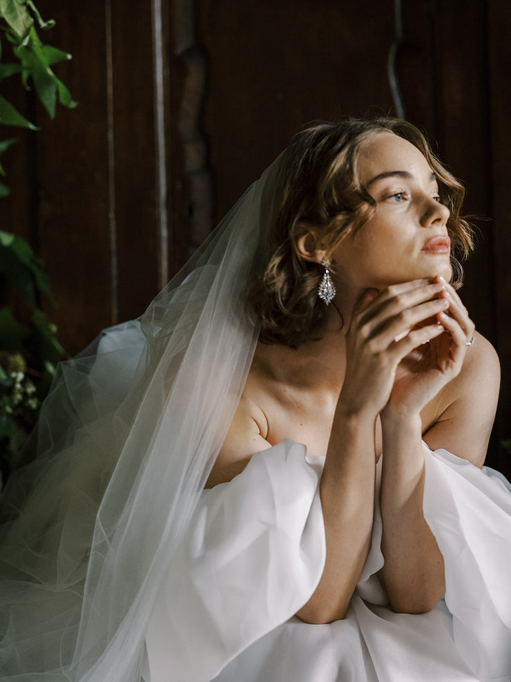 SOPHIA sheer blusher veil