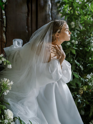 SOPHIA sheer blusher veil