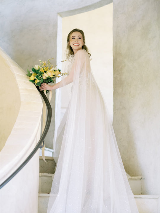 STARDUST | Sparkling Wedding Cape - Noon on the Moon