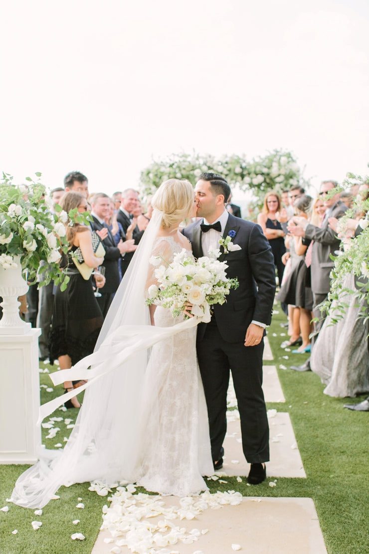 VICTORIA bridal veil with long blusher