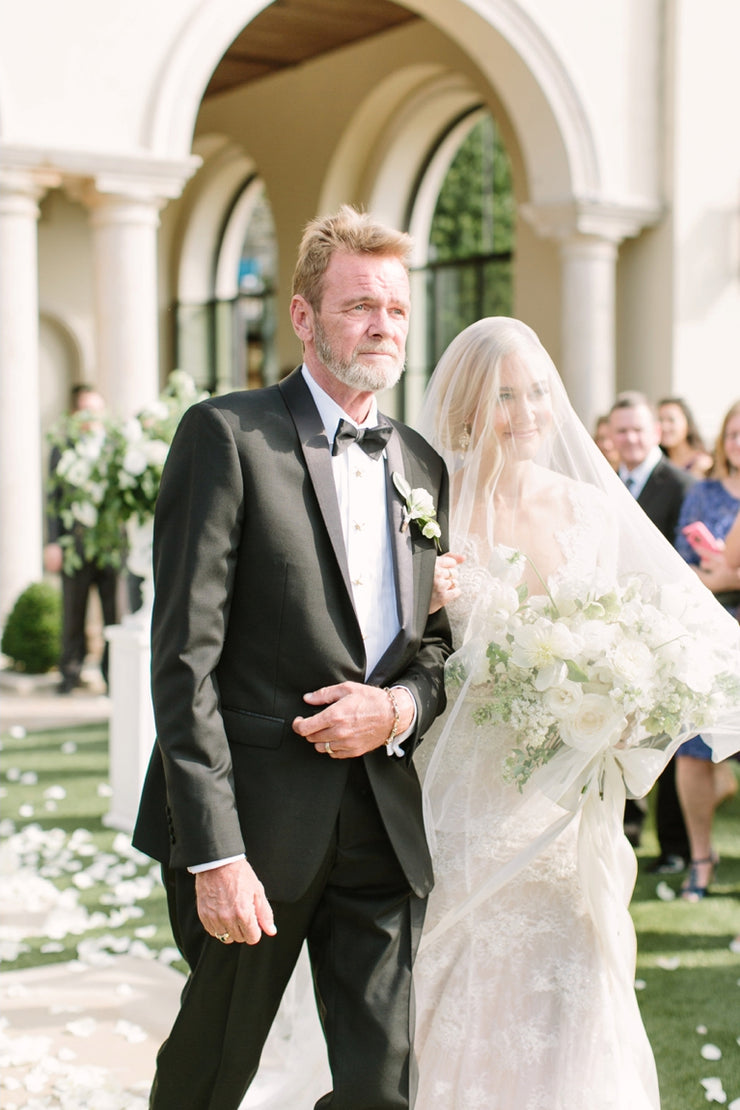 VICTORIA bridal veil with long blusher