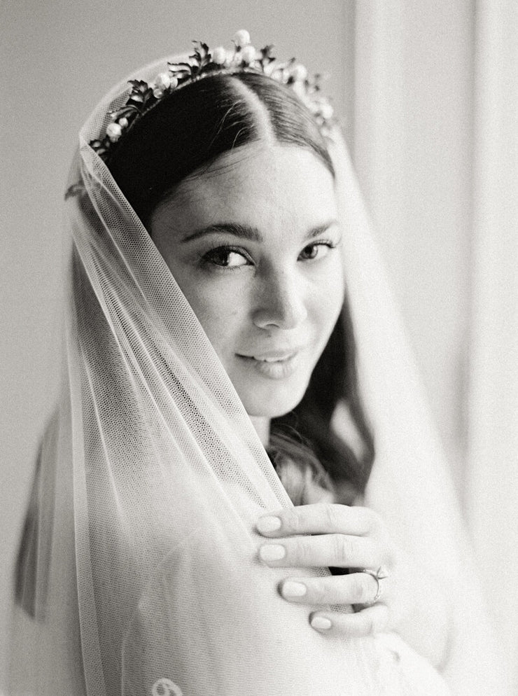 VICTORIA | Bridal Veil with Long Blusher