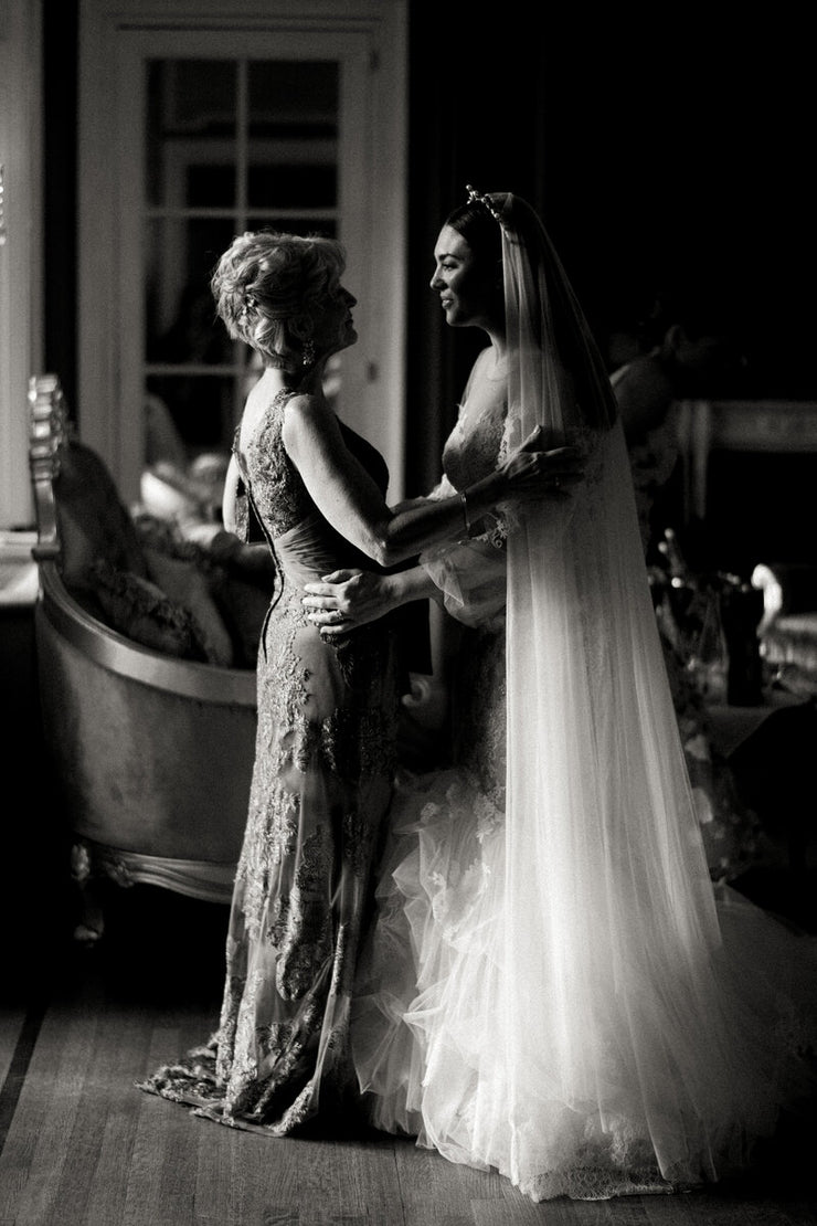 VICTORIA | Bridal Veil with Long Blusher