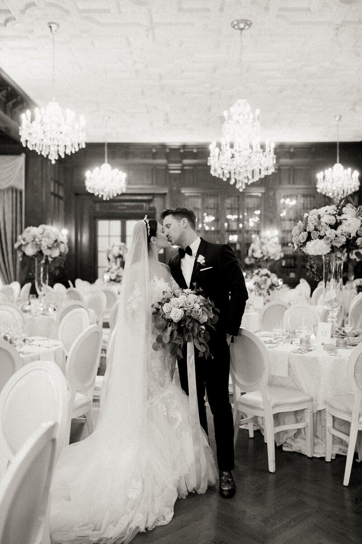 VICTORIA | Bridal Veil with Long Blusher