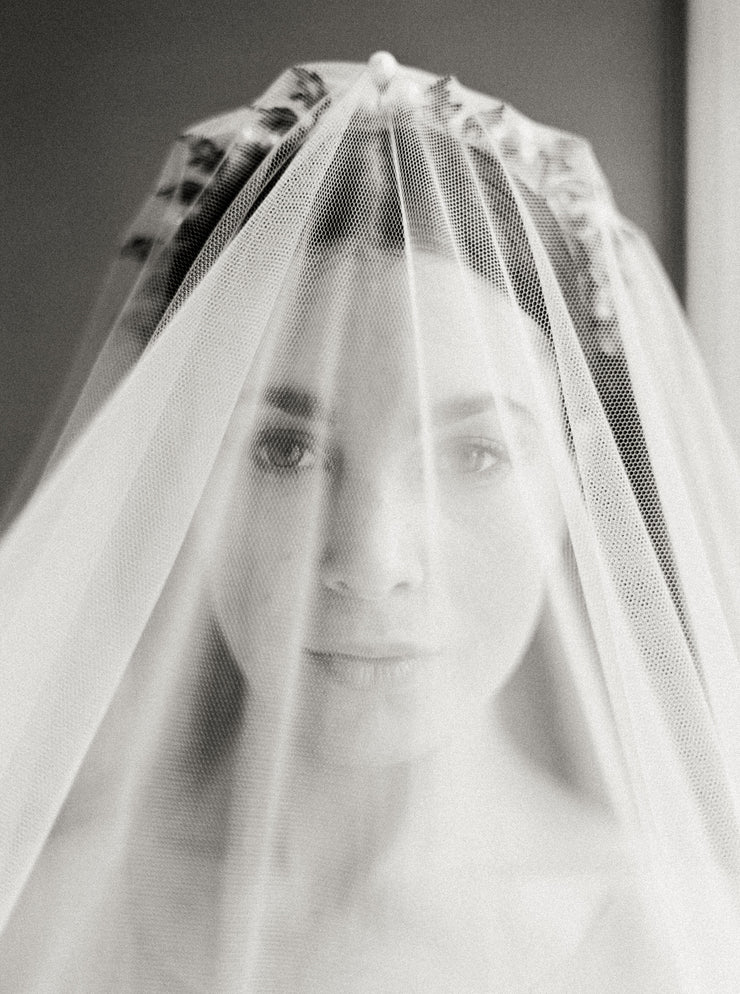 VICTORIA | Bridal Veil with Long Blusher