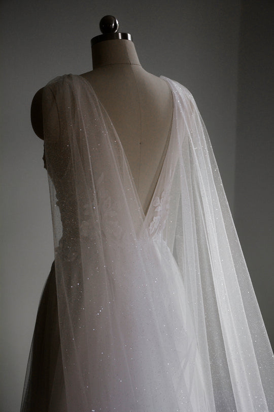 sparkly wedding cape